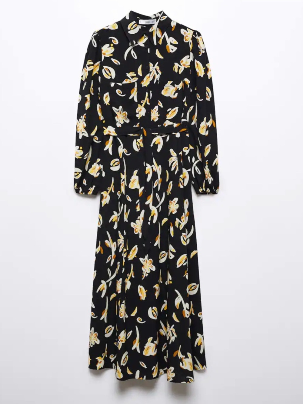 Mango Printed Shirt Dress